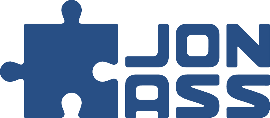 Het logo van Jonass