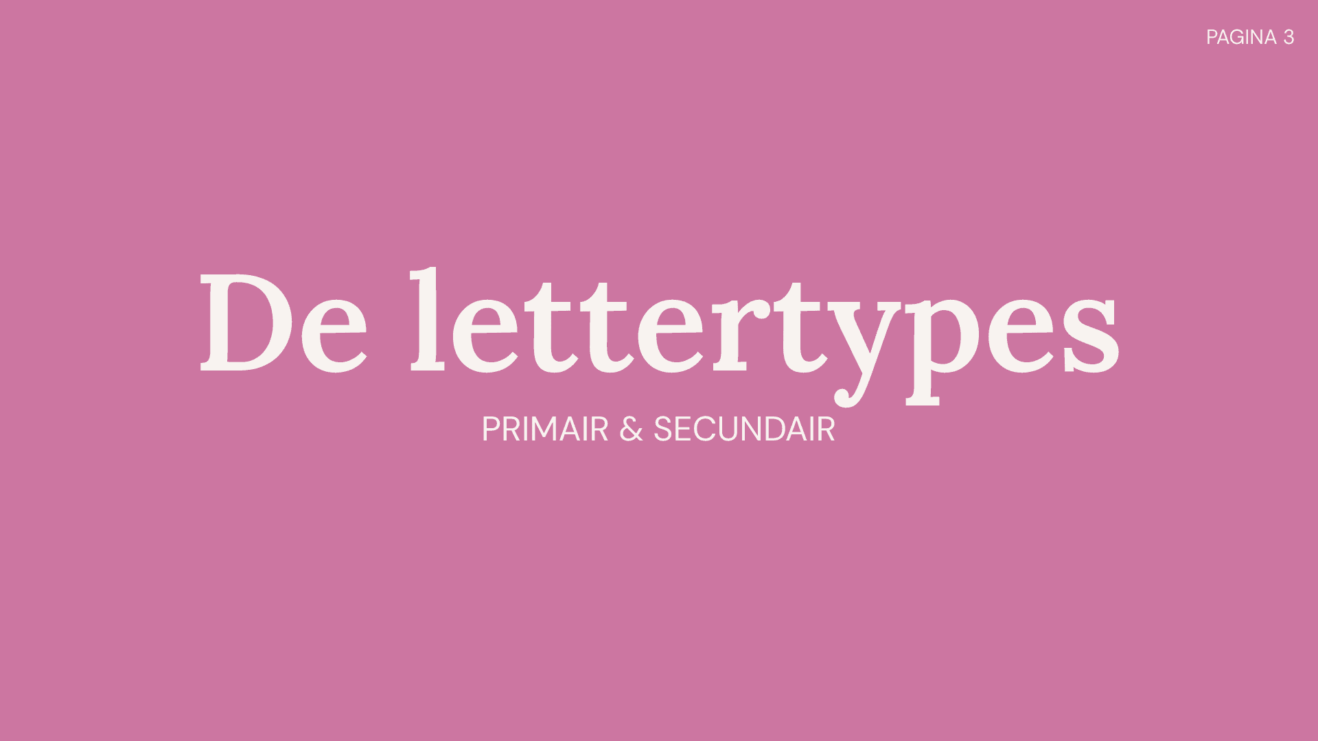 Het hoofdstuk over het lettertype in de brand guidelines van Lieflingen