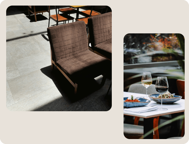 Onthaal van Nordlys en het restaurant
