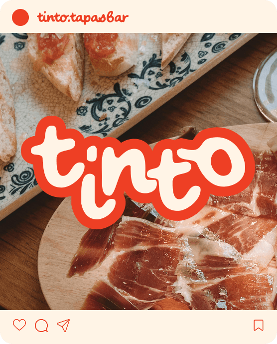 Instagram-post met het logo van Tinto.
